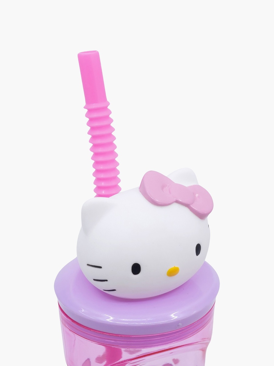 Hello Kitty Print Tumbler with Straw - 330 ml