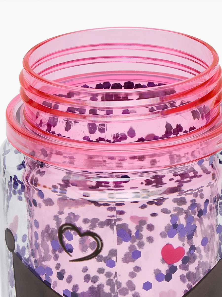 Kuromi Print Water Bottle with Flip Spout and Handle - 330 ml