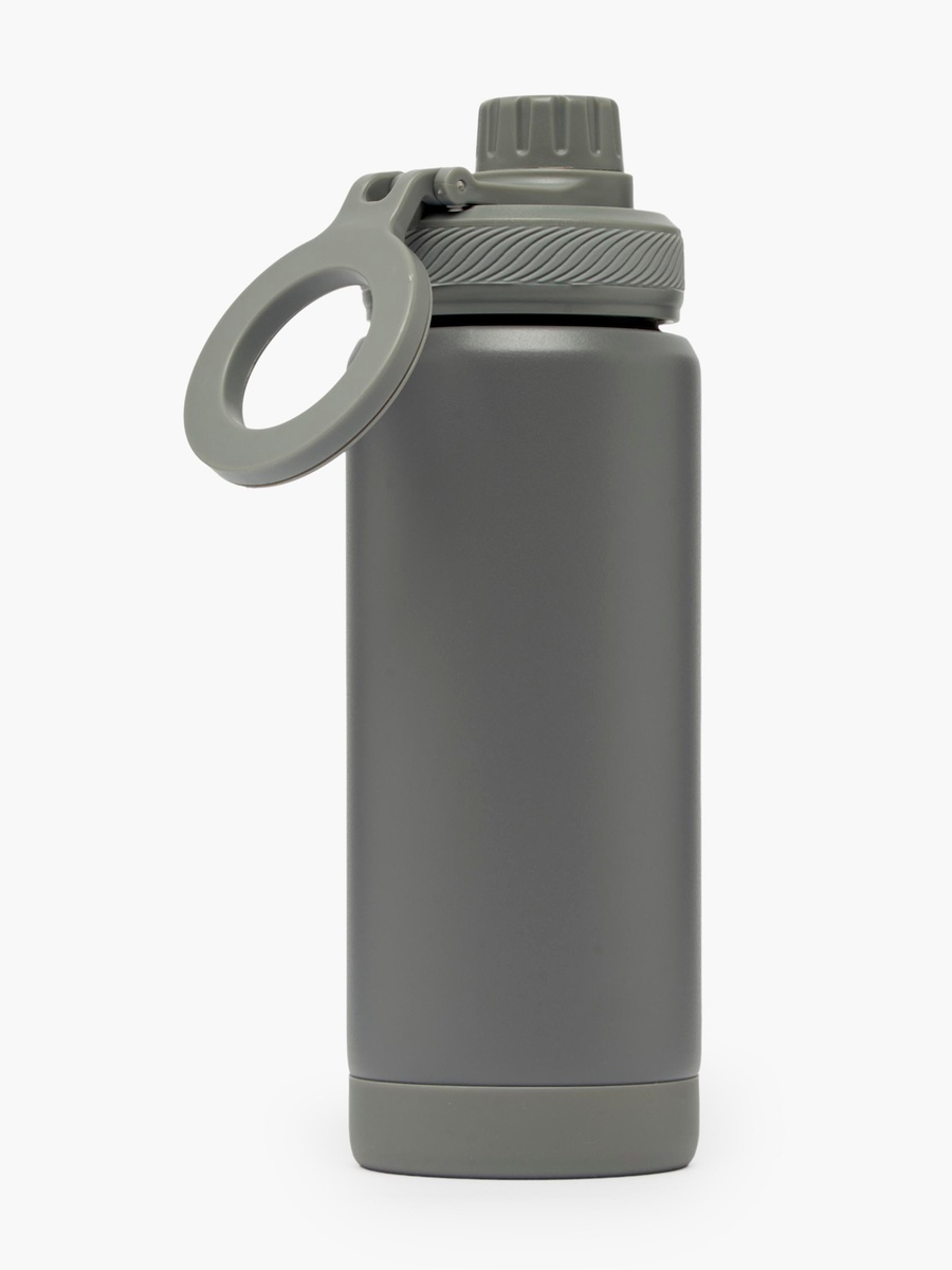 Lion Print Stainless Steel Water Bottle with Ring Handle