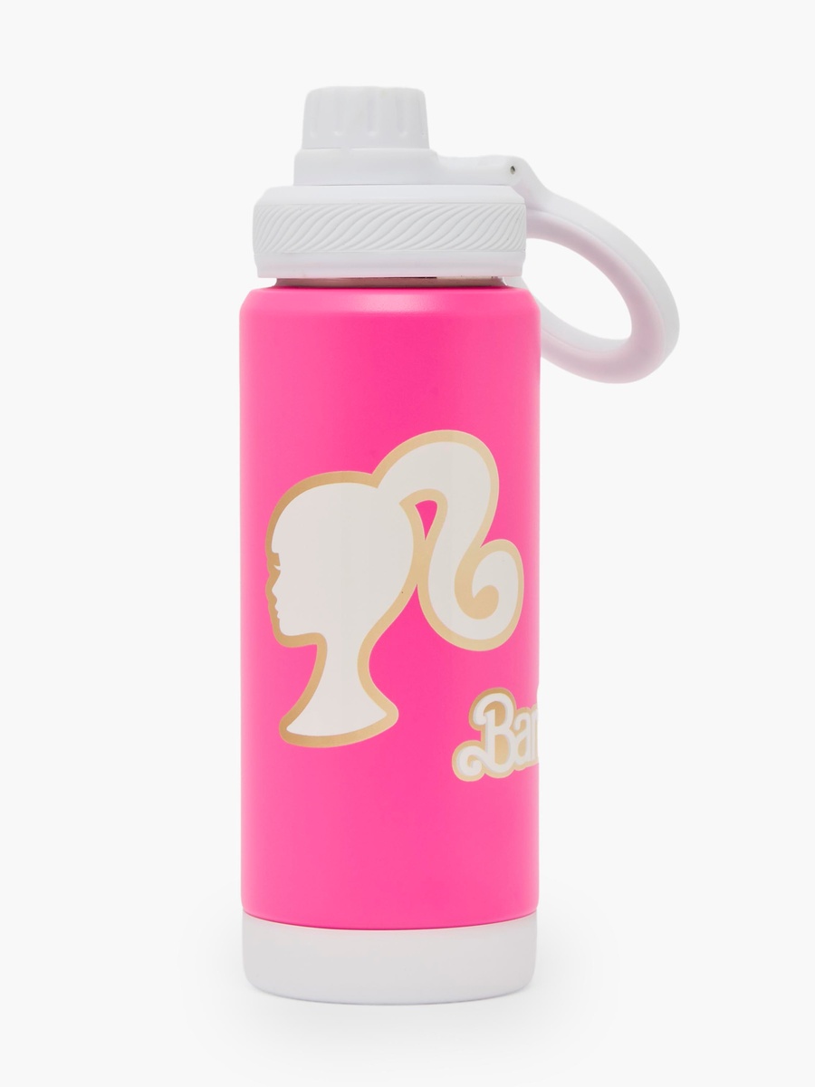 Mattel Barbie Stainless Steel Water Bottle with Carry Loop