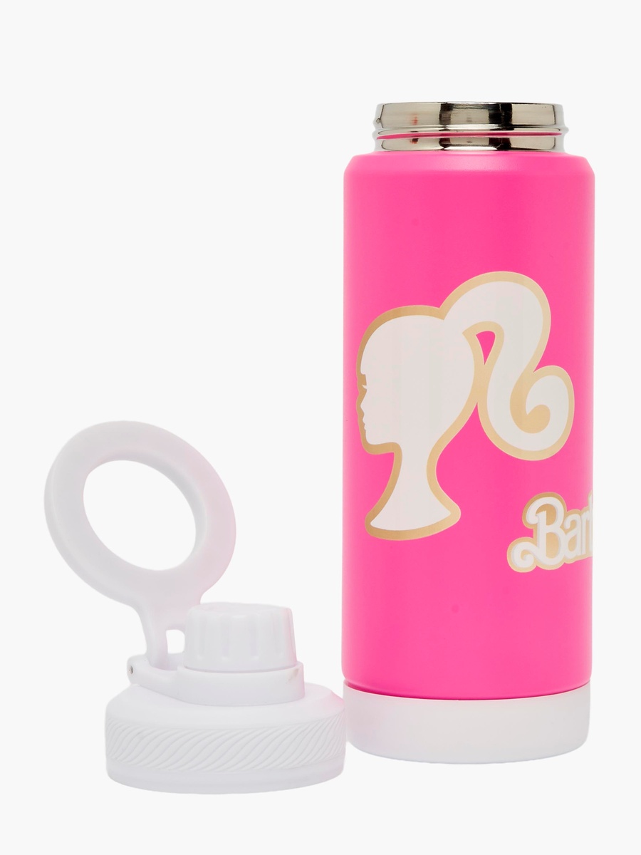 Mattel Barbie Stainless Steel Water Bottle with Carry Loop