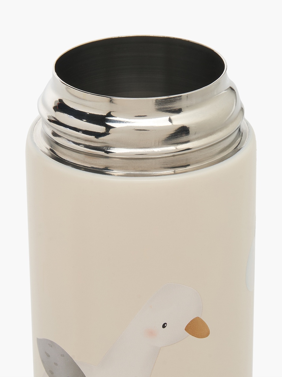 Assorted Print Stainless Steel Water Bottle with Flip Spout and Handle - 350 ml