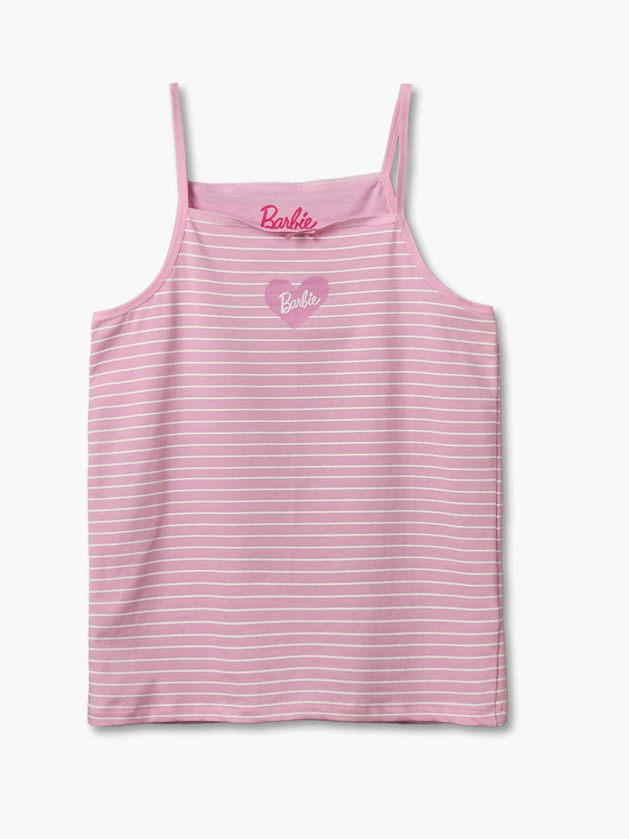 Pack of 3 Cotton Vests with Barbie Print