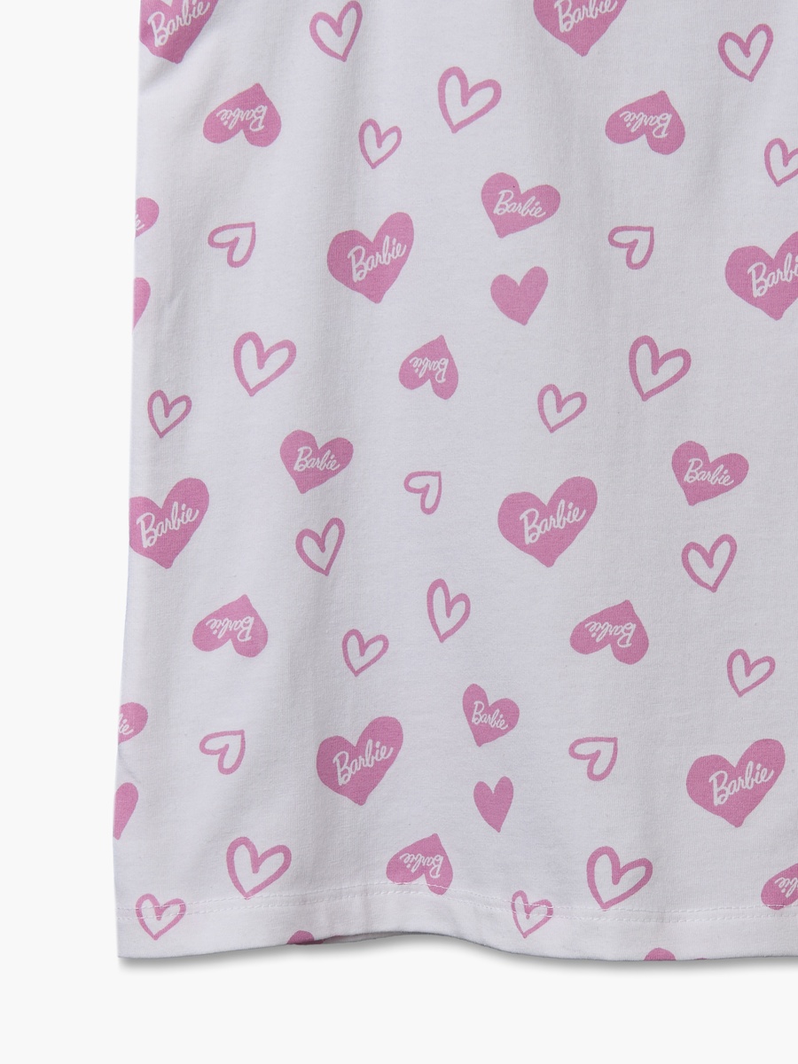 Pack of 3 Cotton Vests with Barbie Print