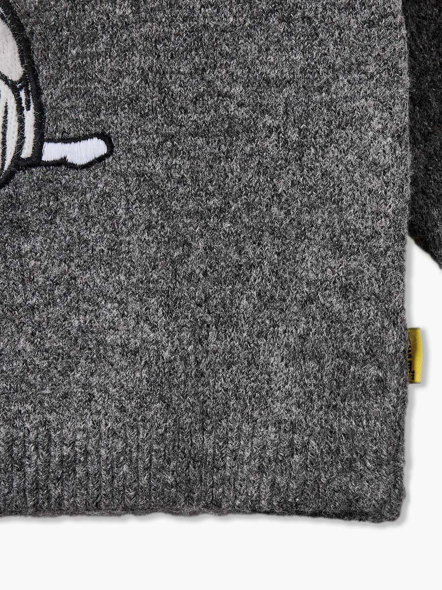 Peanuts Print Sweater with Long Sleeves