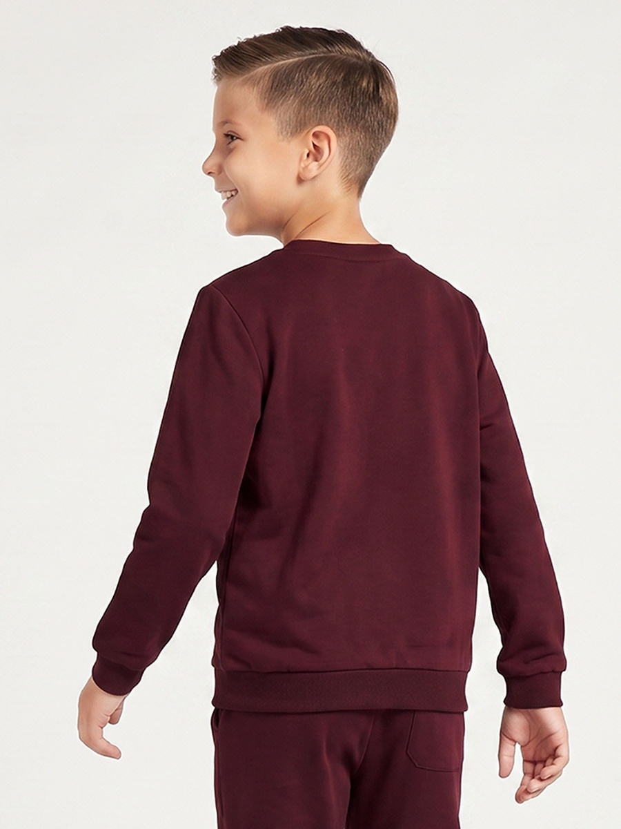 Football Print Sweatshirt with Long Sleeves