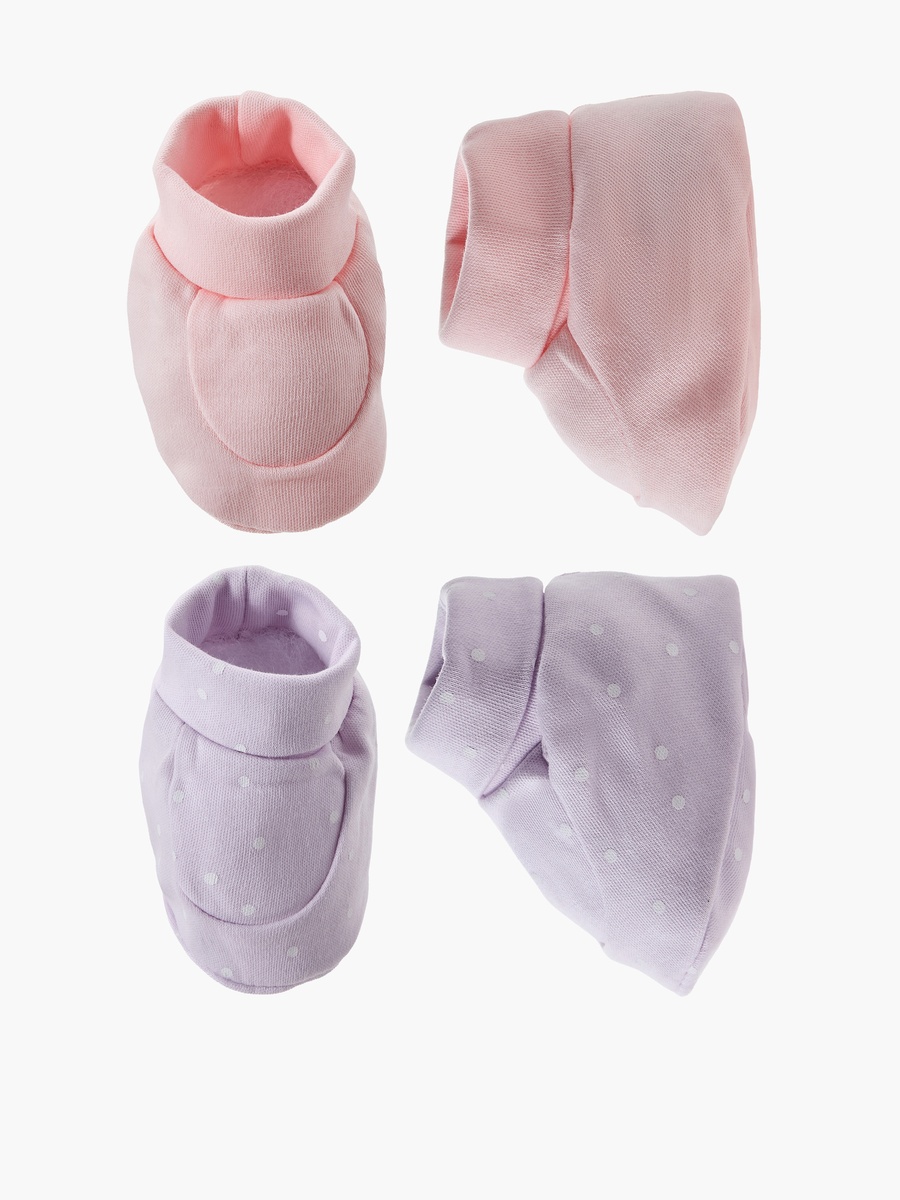 Pack of 2 Booties with Assorted Design