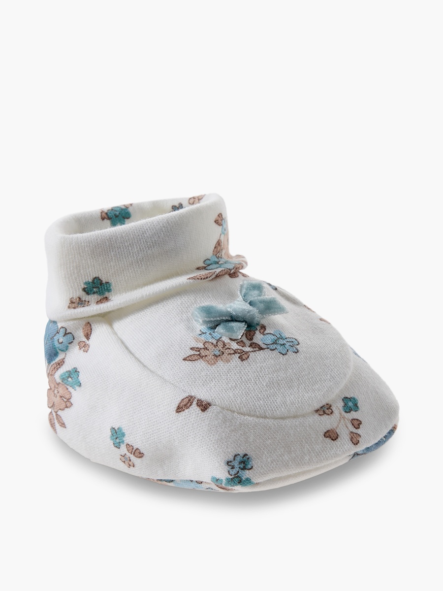 Booties with Floral Print