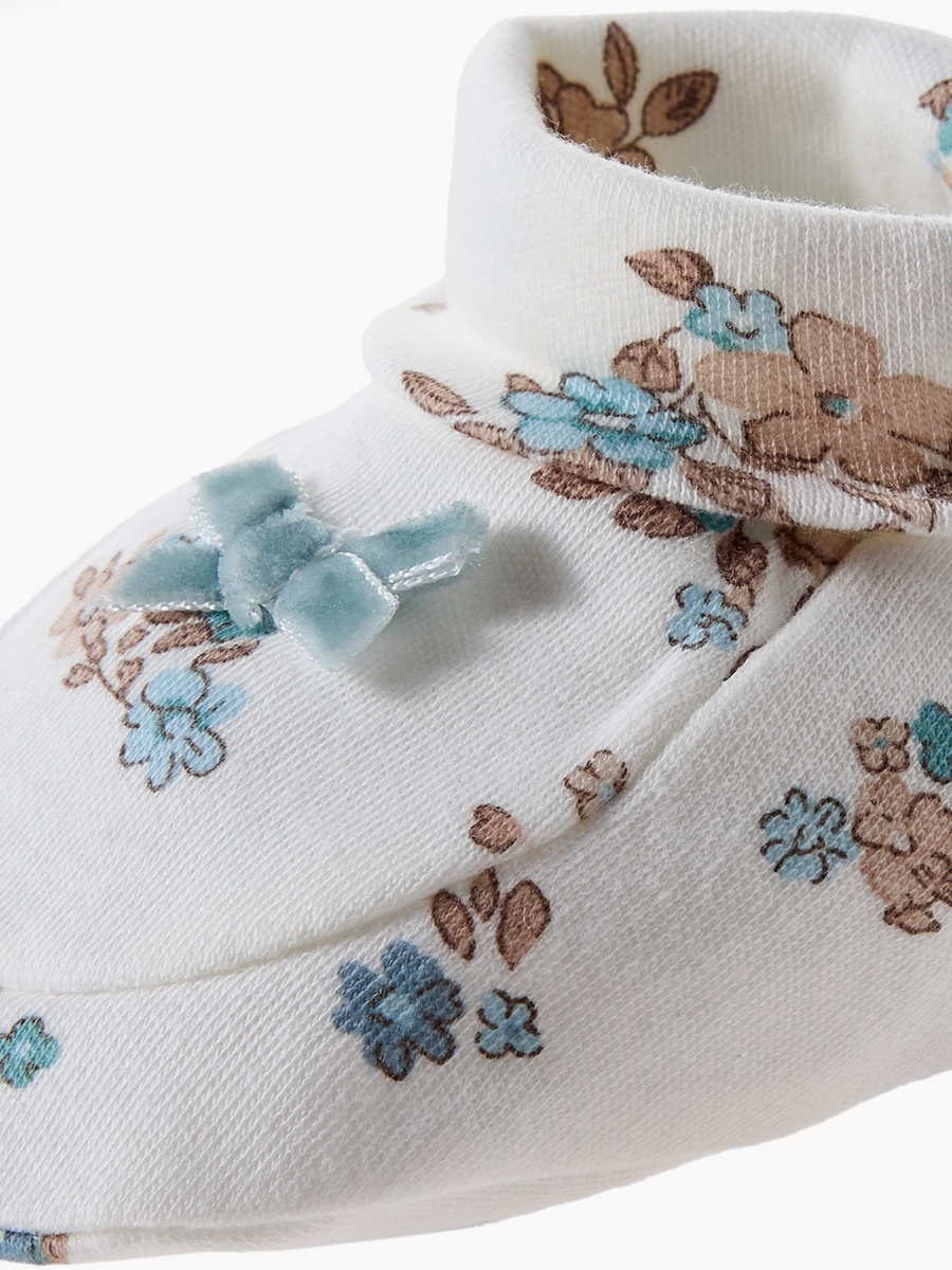 Booties with Floral Print