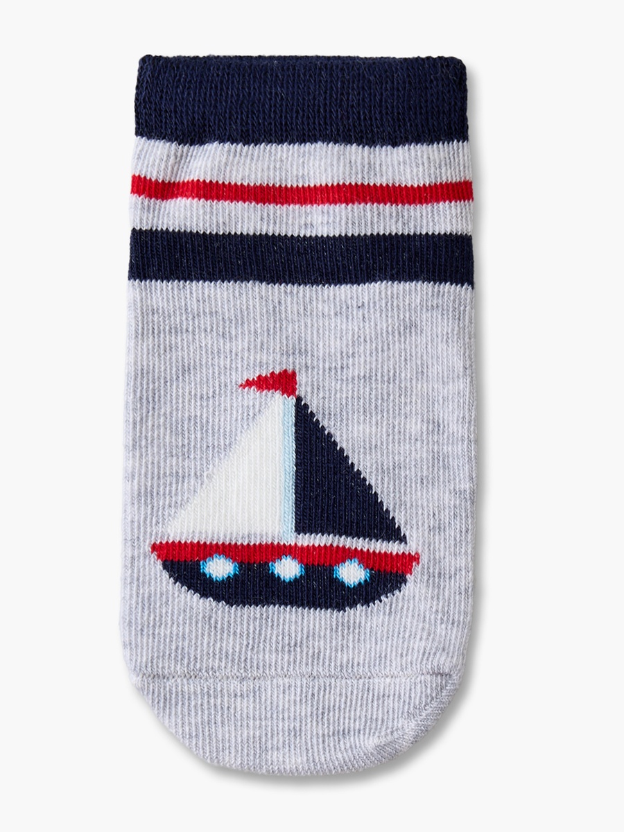 Pack of 5 Baby Boys Socks with Nautical Print
