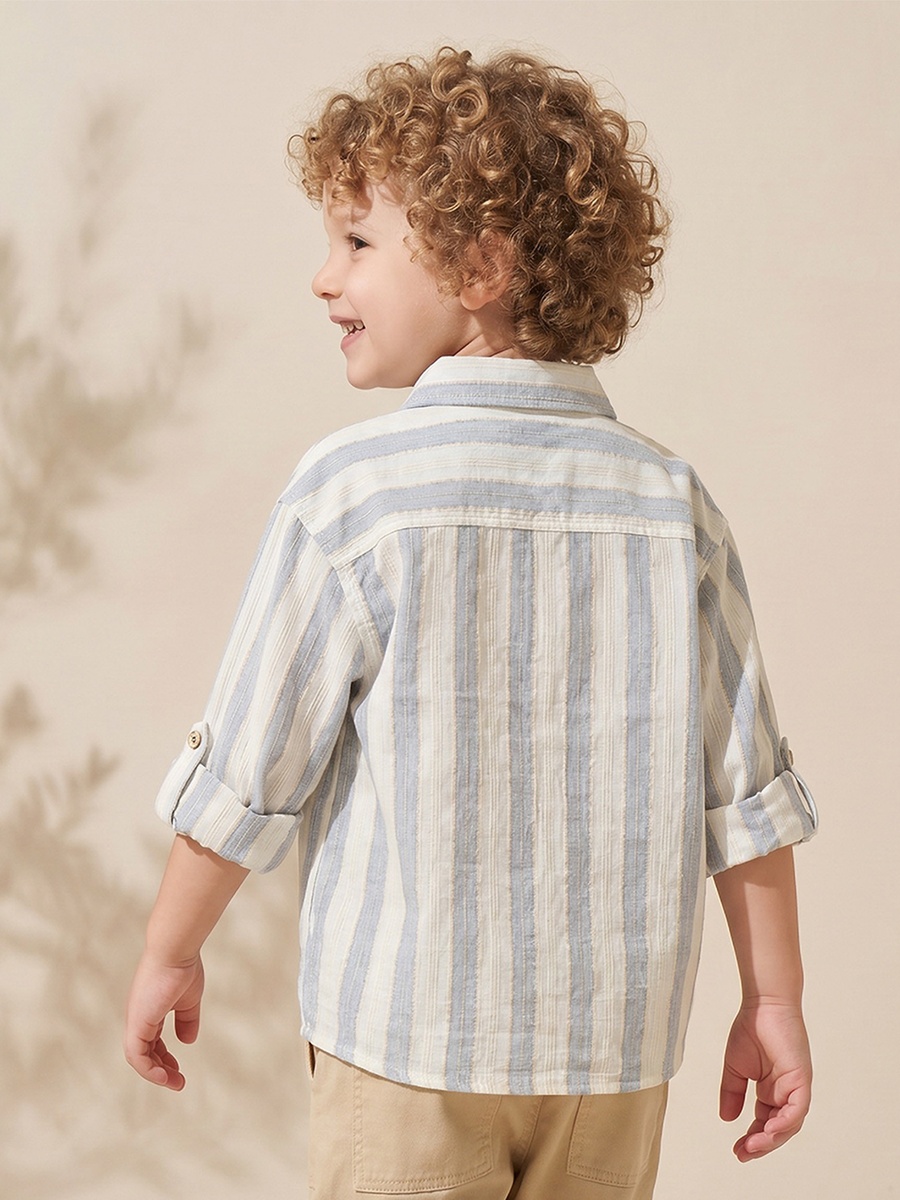 Long Sleeves Shirt with Striped Design