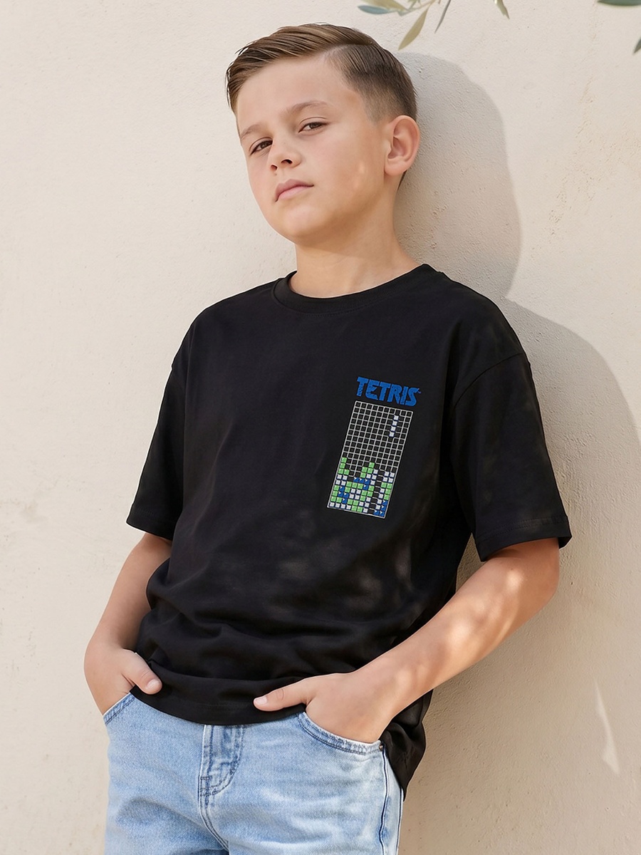 Crew Neck Short Sleeves T-Shirt with Graphic Print