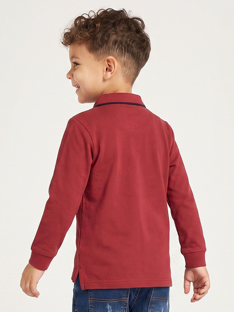 Polo Long Sleeves T-Shirt with Solid Design