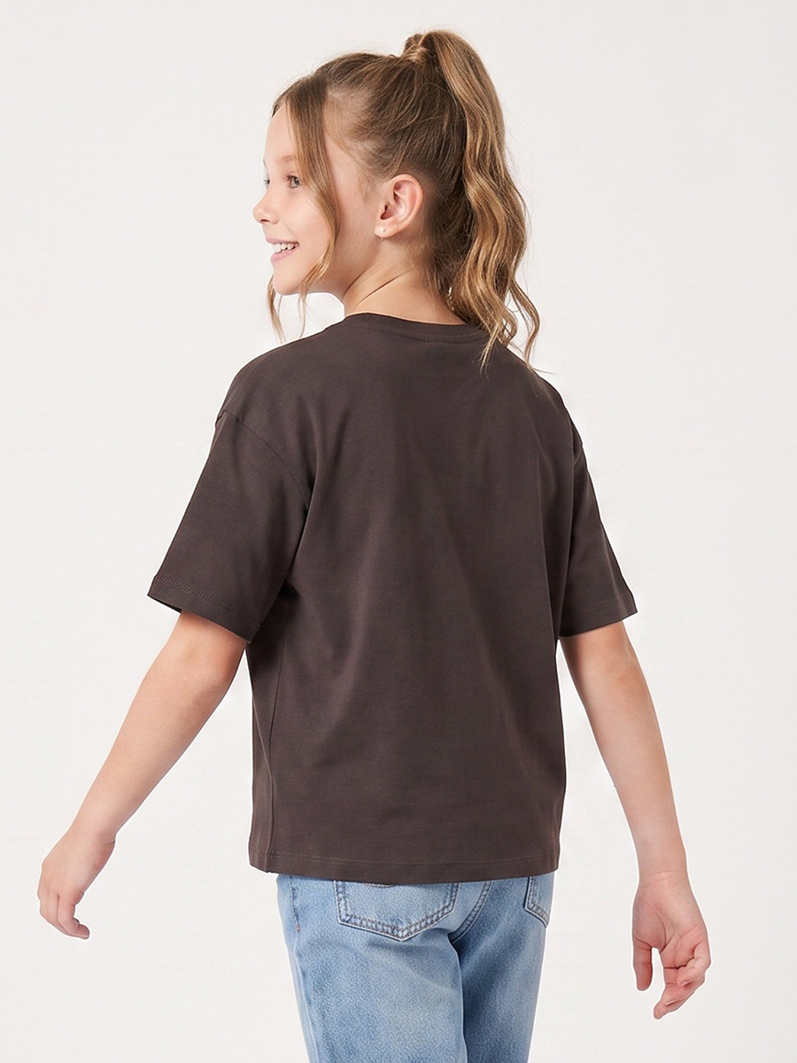 Crew Neck Short Sleeves T-Shirt with Minnie Mouse Print