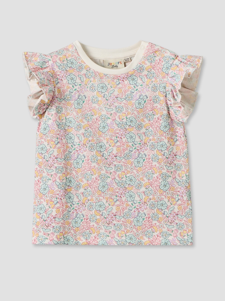 Crew Neck Sleeveless T-Shirt with Heart Applique