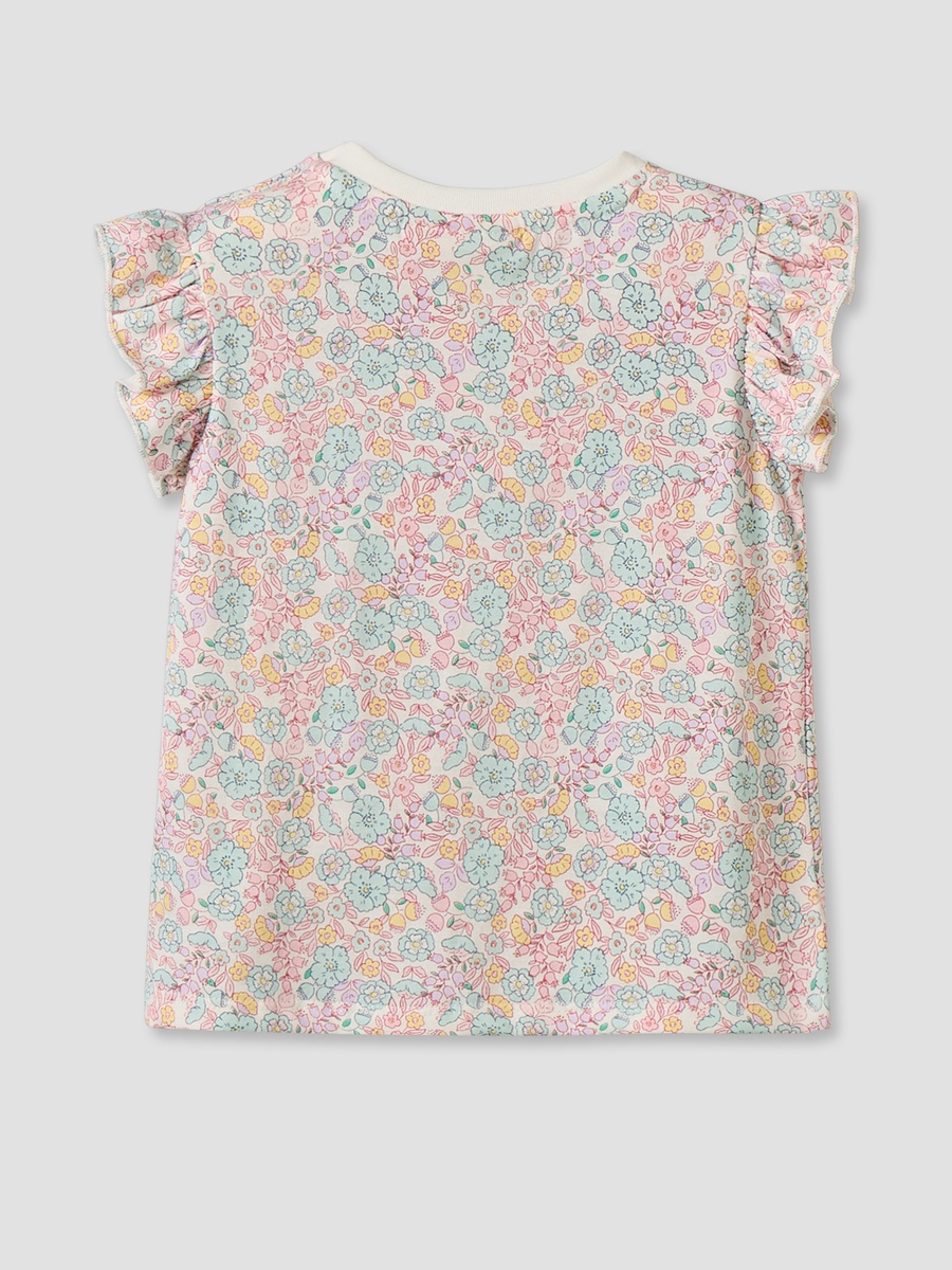 Crew Neck Sleeveless T-Shirt with Heart Applique