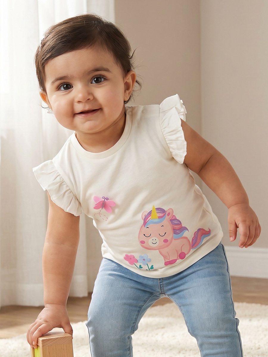Pack of 3 Round Neck Short Sleeves T-Shirt with Assorted Design
