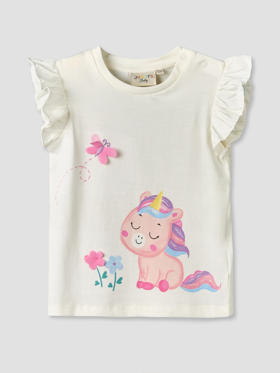 Pack of 3 Round Neck Short Sleeves T-Shirt with Assorted Design