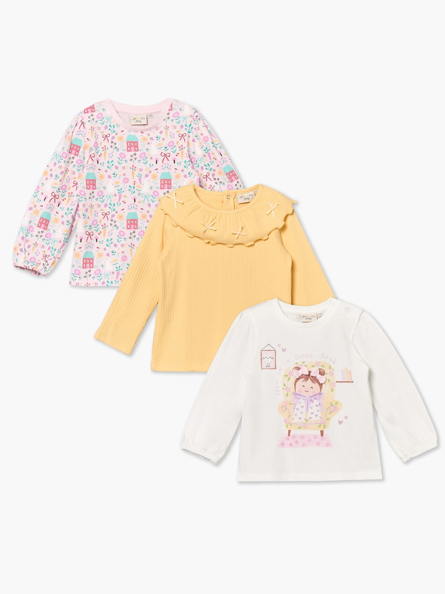 Pack of 3 Crew Neck Short Sleeves T-Shirt with Assorted Prints