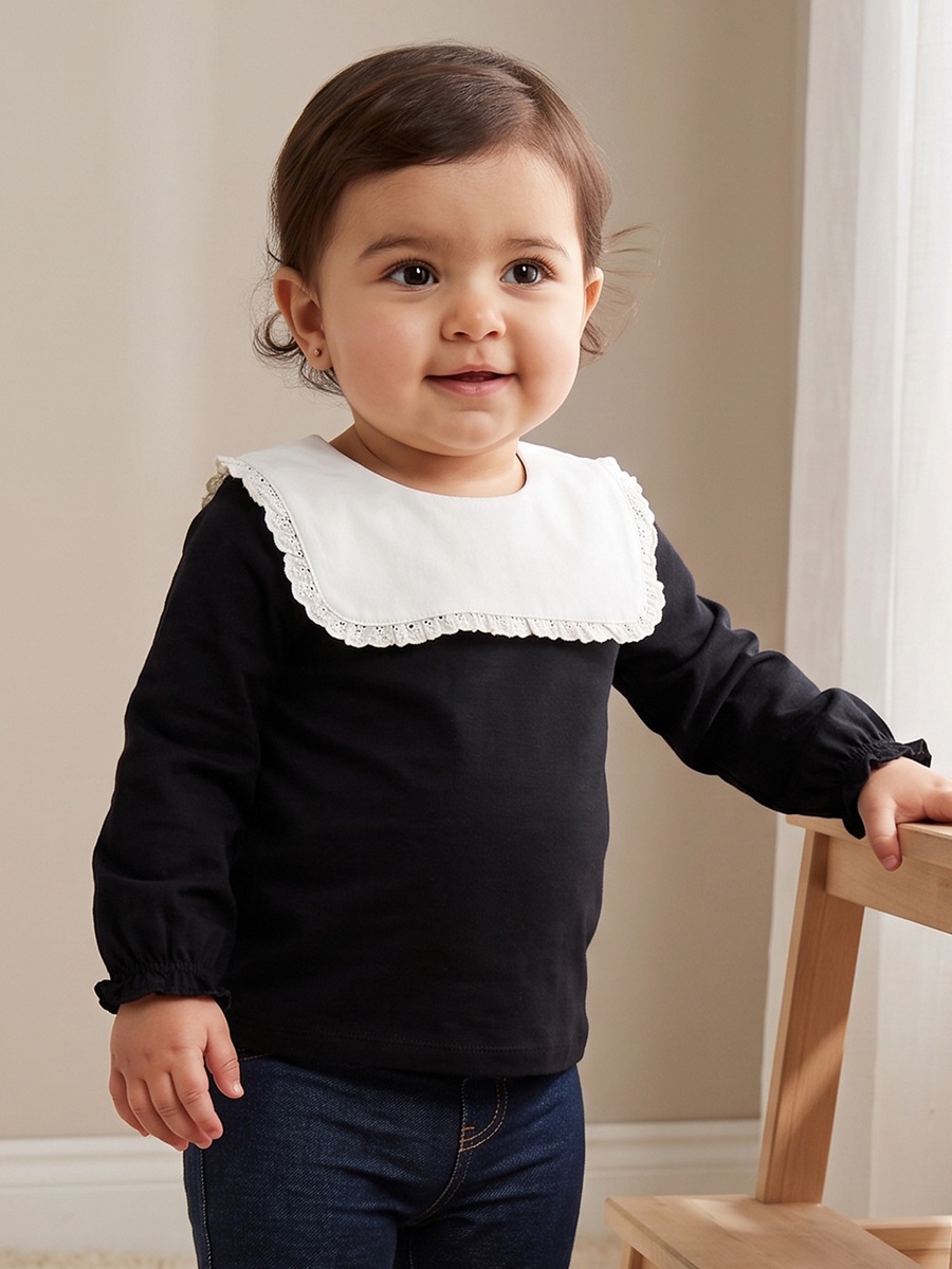 Pack of 2 Round Neck Long Sleeves Top with Assorted Design