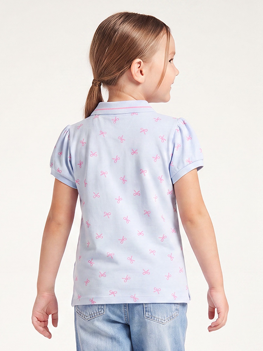 Polo Short Sleeves T-Shirt with Bow Print