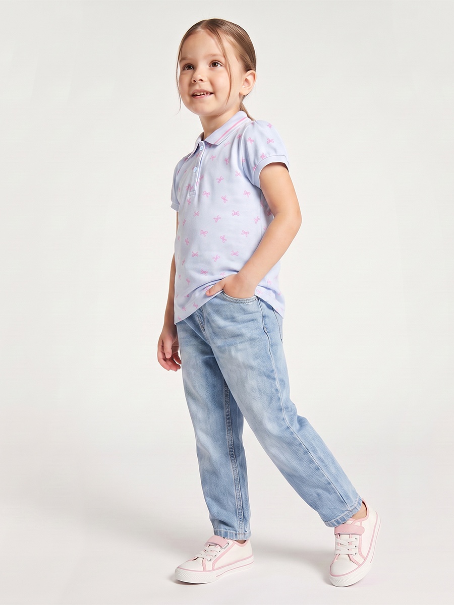 Polo Short Sleeves T-Shirt with Bow Print