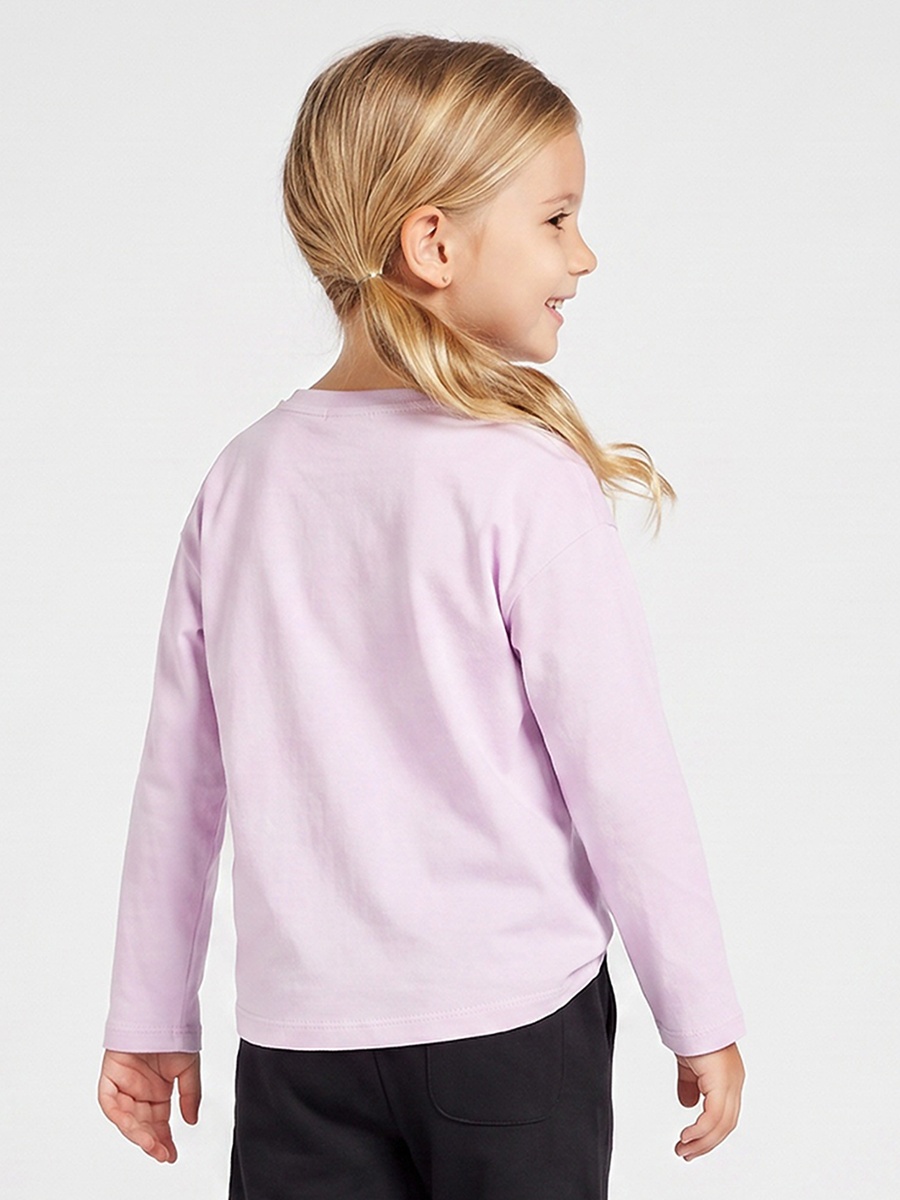 Crew Neck Long Sleeves T-Shirt with Sequin Star