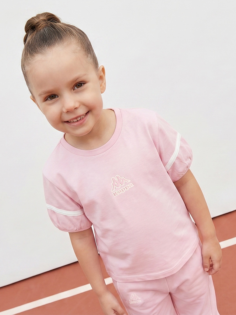 Crew Neck Short Sleeves T-Shirt with Logo Print