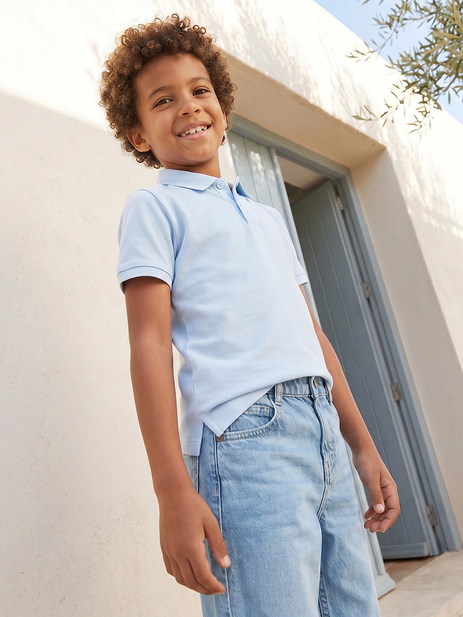 Collared Short Sleeves Polo T-Shirt