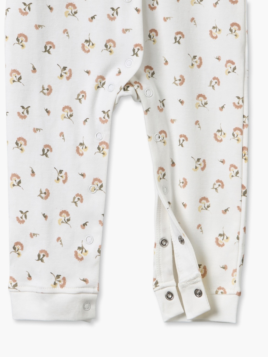 Pack of 3 Crew Neck Long Sleeves Sleepsuit with Floral Print