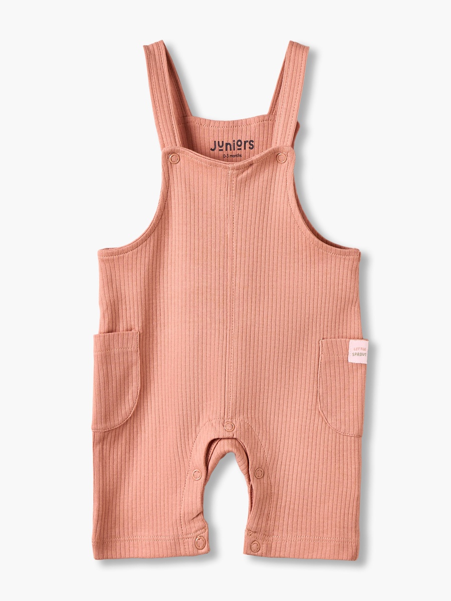 Crew Neck Short Sleeves T-Shirt and Dungaree Set with Fruit Print