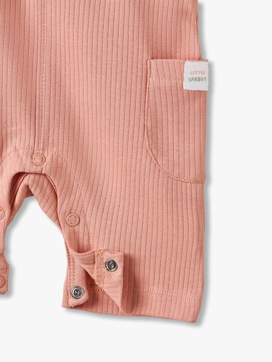 Crew Neck Short Sleeves T-Shirt and Dungaree Set with Fruit Print