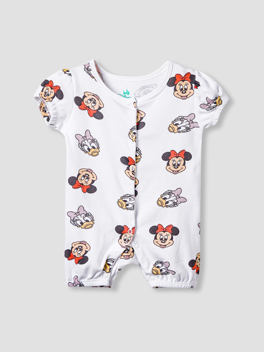 Minnie Mouse and Daisy Duck Print Romper and Sleepsuit