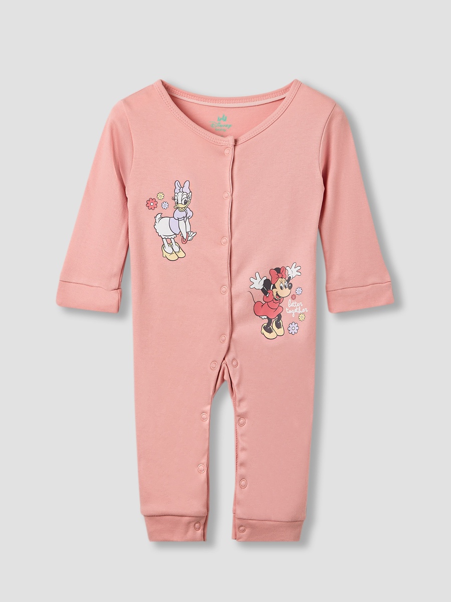 Minnie Mouse and Daisy Duck Print Romper and Sleepsuit