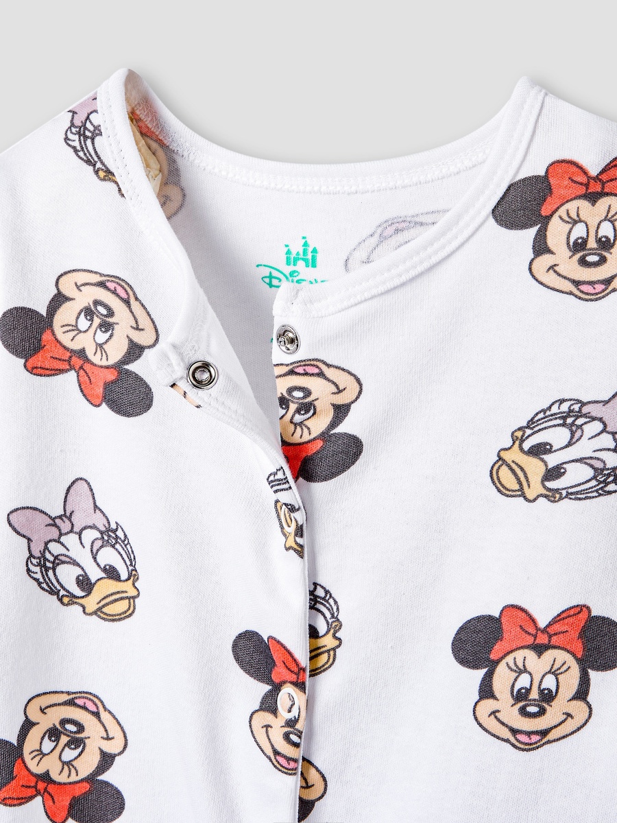 Minnie Mouse and Daisy Duck Print Romper and Sleepsuit