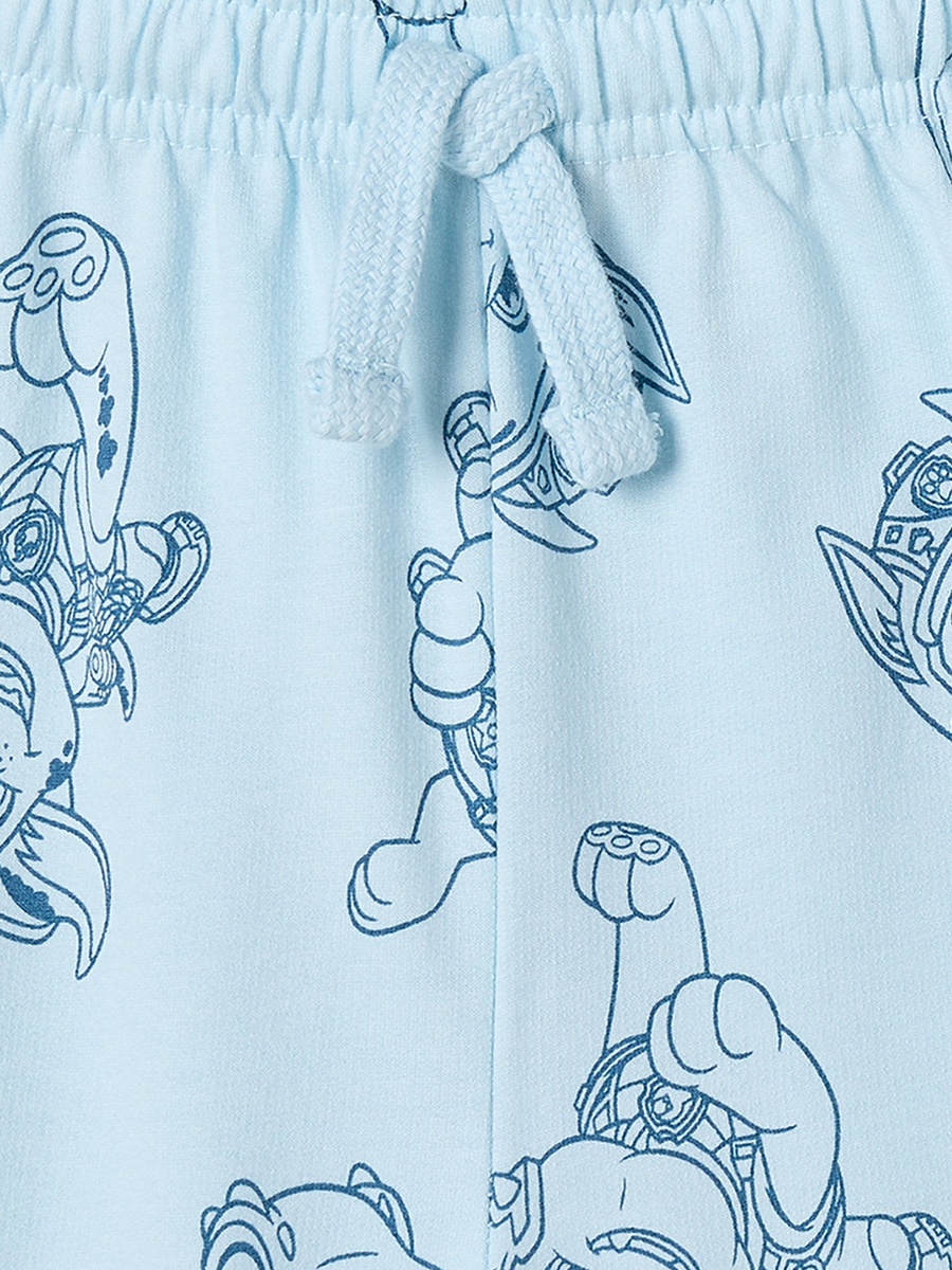 Cotton Crew Neck Long Sleeves Pyjama Set with PAW Patrol Print