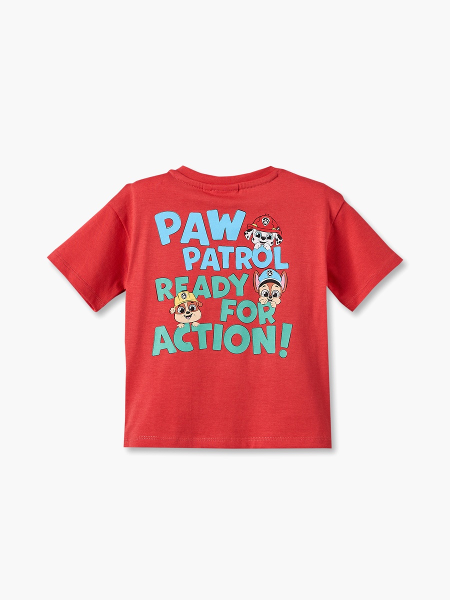 Crew Neck Short Sleeves T-Shirt and Shorts Set with PAW Patrol Print