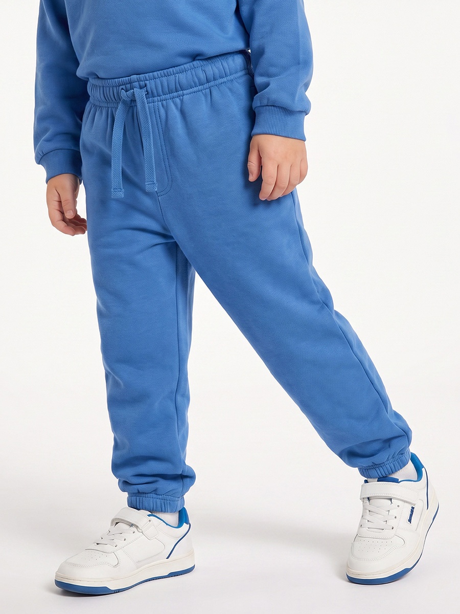 Crew Neck Long Sleeves Sweatshirt and Joggers Set with Embroidery