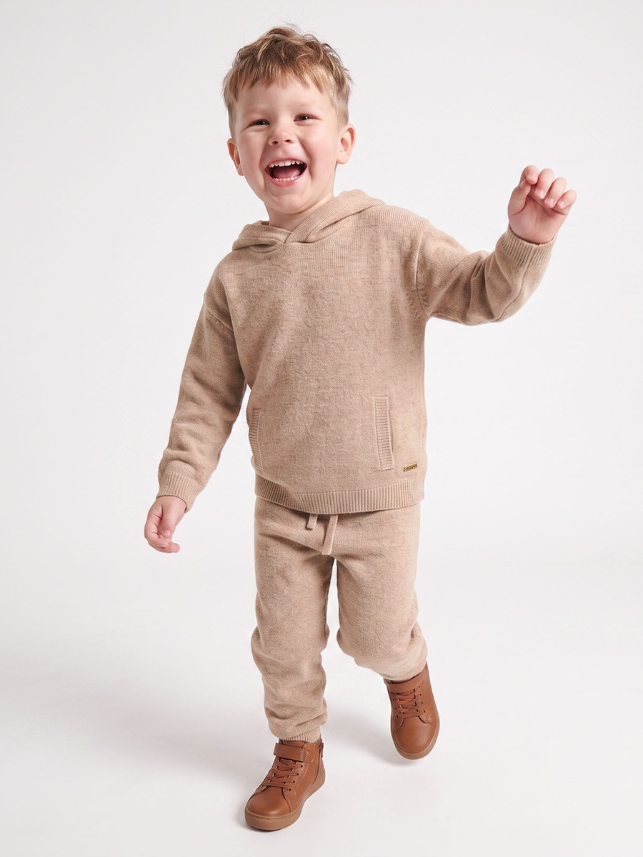 Hooded Long Sleeves Sweatshirt and Trousers Set