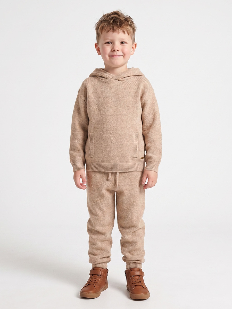 Hooded Long Sleeves Sweatshirt and Trousers Set