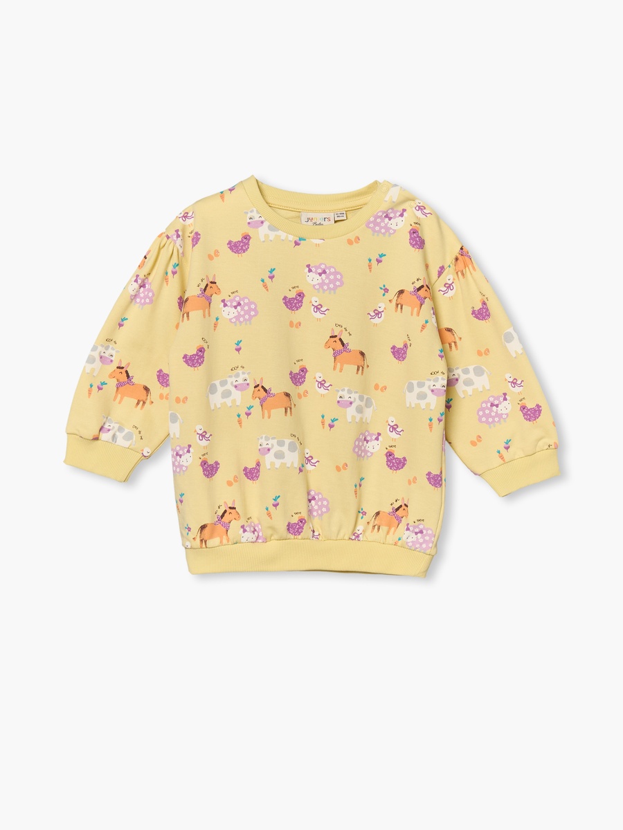 Crew Neck Long Sleeves Sweatshirt and Leggings Set with Floral Print