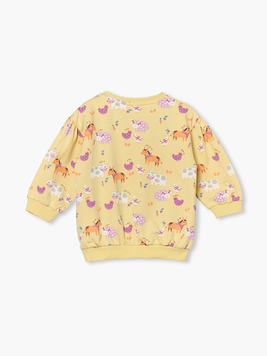 Crew Neck Long Sleeves Sweatshirt and Leggings Set with Floral Print