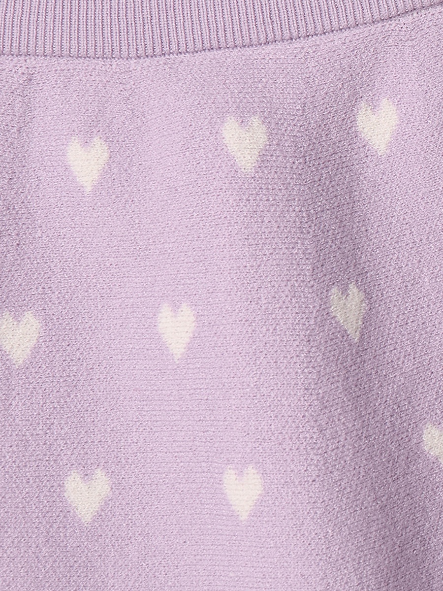 Round Neck Long Sleeves Cardigan and Skirt Set with Tights
