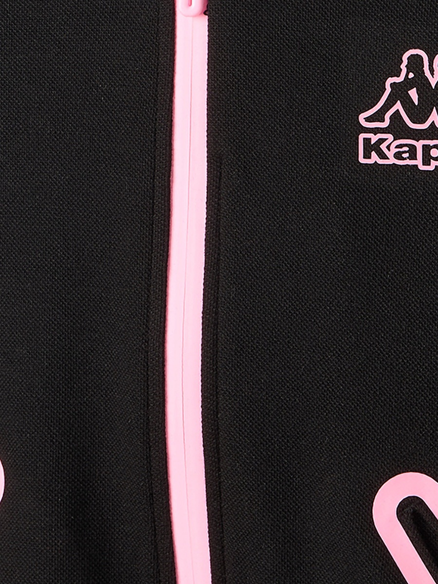 Hooded Long Sleeves Sweatshirt and Track Pants Set with Logo Print