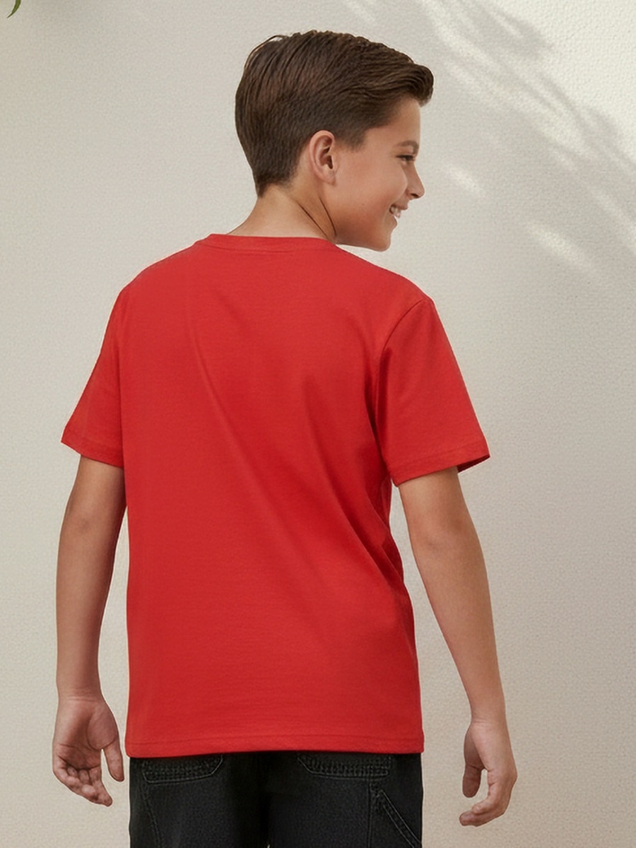 Crew Neck Short Sleeves T-Shirt and Pants Set with Skater Print