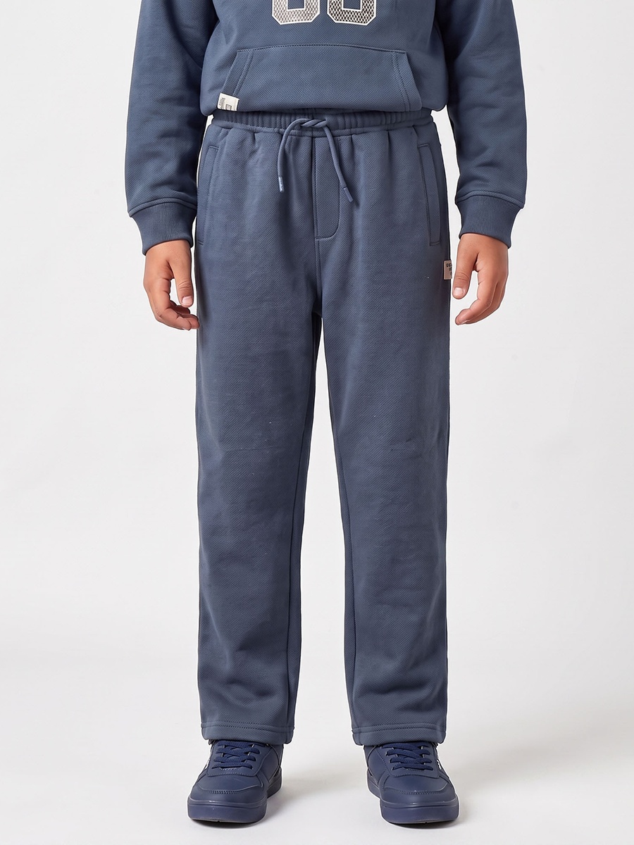 Hooded Neck Long Sleeves Sweatshirt and Pants Set with Logo Print