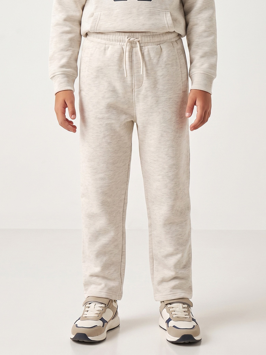 Hooded Long Sleeves Hoodie and Track Pants Set with Varsity Print