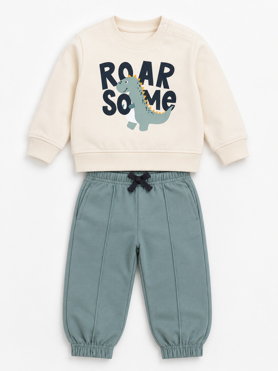 Baby Boys Dinosaur Roar Sweatshirt and Joggers Set