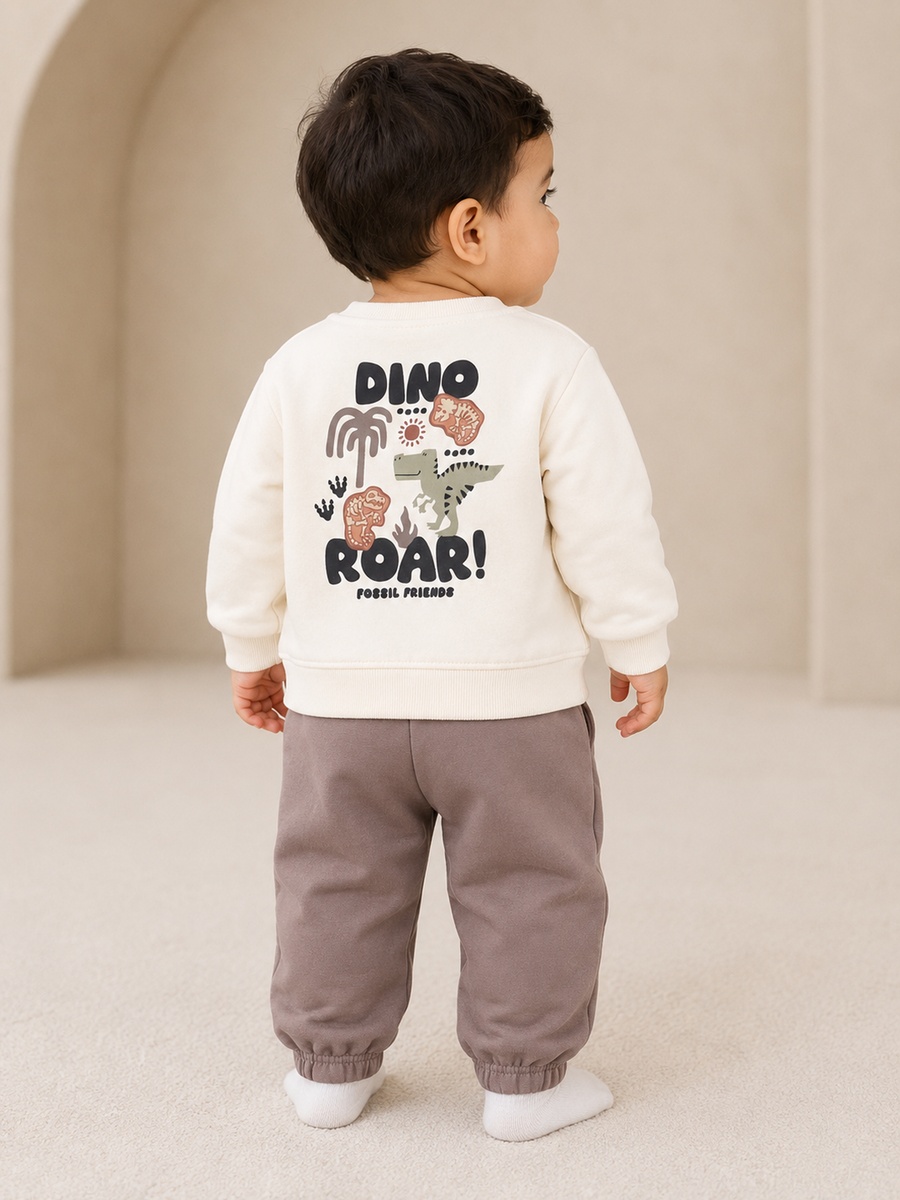Baby Boys Dino Roar Sweatshirt and Joggers Set
