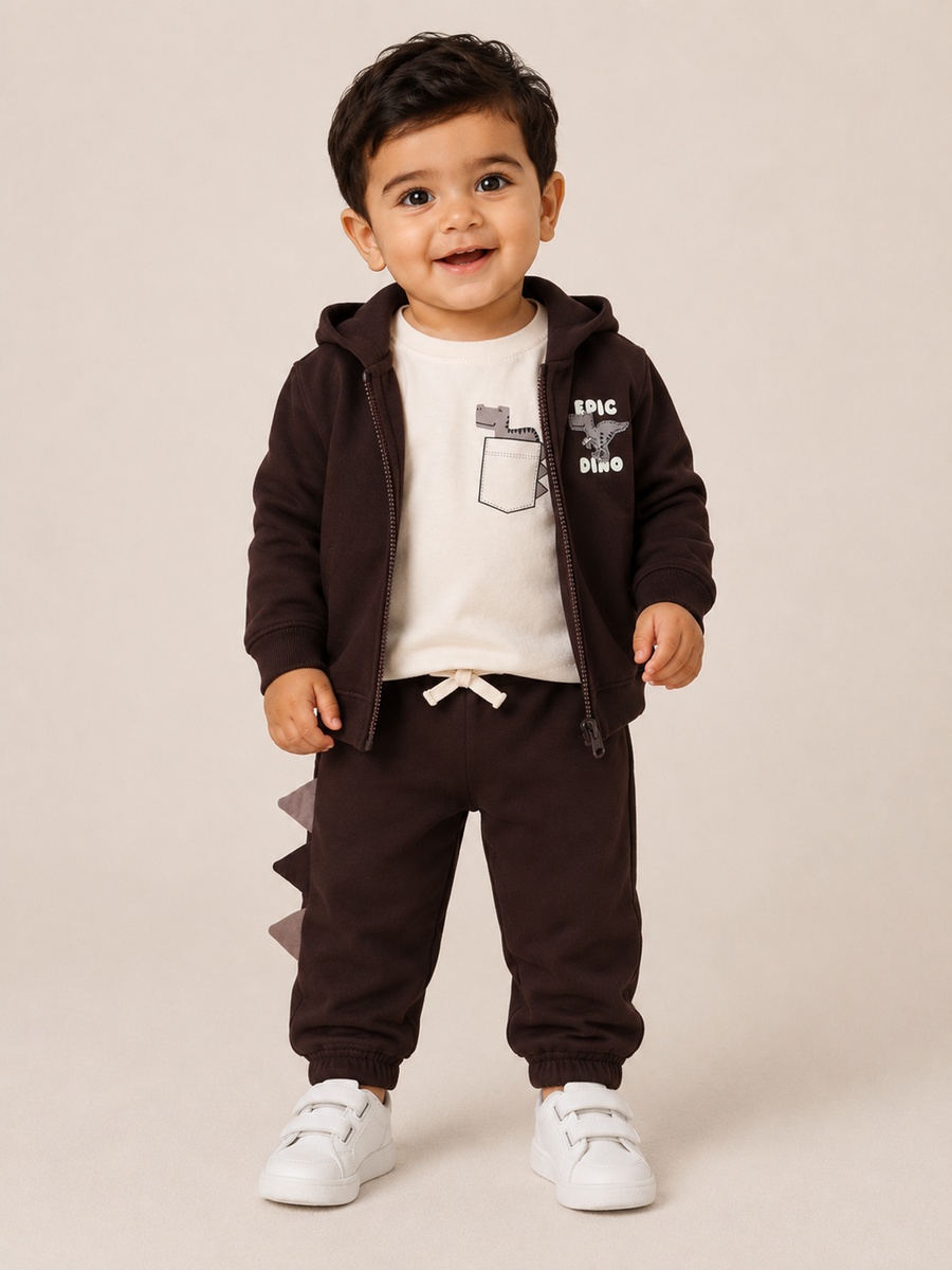 Baby Boys 3-Piece Set Hoodie, Top and Joggers